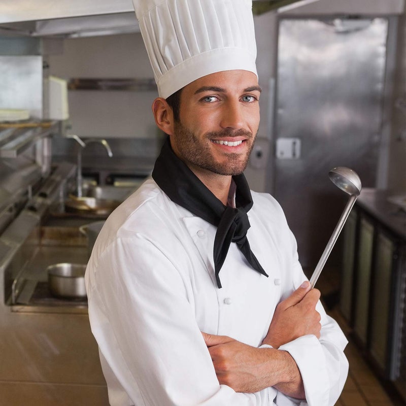 meekoo 3 Pieces Stainless Steel Ladle Soup Handle Ladle with Pouring Rim for Kitchen Cooking Soup Sauce(3 oz) - Image 3